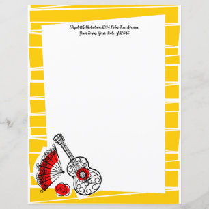 Spanischer Souvenirs - Grenzstreifen Text 8.5 x 11