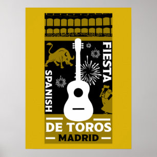Spanischer Stierkampf Corrida De Toros  Poster