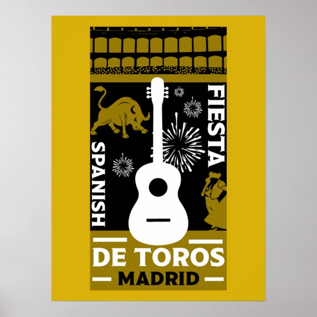 Spanischer Stierkampf Corrida De Toros  Poster (Vorne)