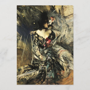 Spanischer Tänzer an den Rouge-Einladungen Einladung