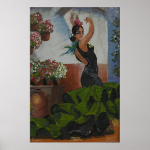 Spanischer Tänzer Poster