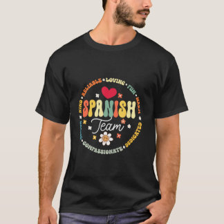 Spanischer Teamlehrer zurück zum Schullehrer T-Shirt