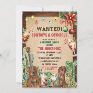 Spanischer Vaquero Kaktus Weihnachten 50 Años Gebu Einladung