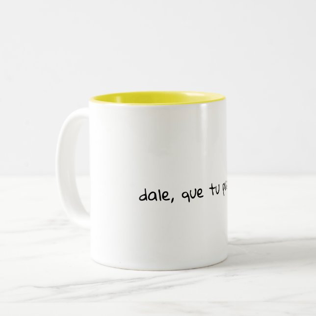 Spanischer Vers Süße Tasse (Vorderseite Links)