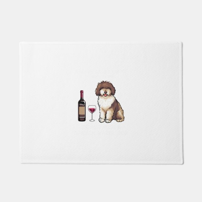 Spanischer Wasser und Wein Lustiger Hund 1 Fußmatte (Vorderseite)