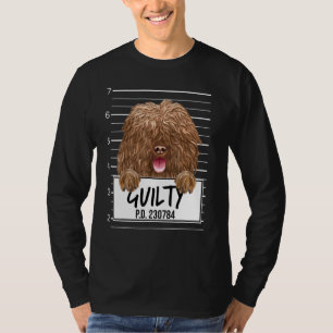 Spanischer Wasserhund Mugshot Schuldhund T-Shirt