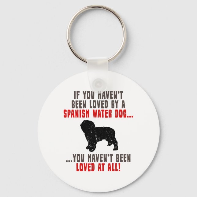 Spanischer Wasserhund Schlüsselanhänger (Vorderseite)