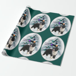 Spanischer Wasserhund Weihnachten Geschenkpapier