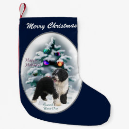 Spanischer Wasserhund Weihnachten Kleiner Weihnachtsstrumpf