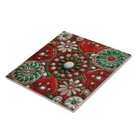 Spanischer Weihnachtsstern Handfarbe Terracotta Nr Fliese