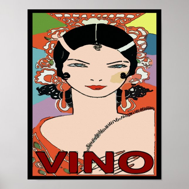 Spanischer Wein, Vino Poster (Vorne)