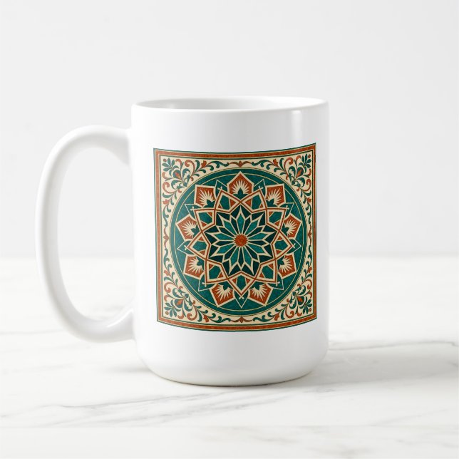 Spanisches Andalusisches Sternmuster Traditionelle Kaffeetasse (Links)