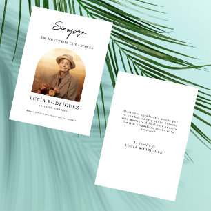 Spanisches Beileid-Foto zur Beerdigung Dankeskarte