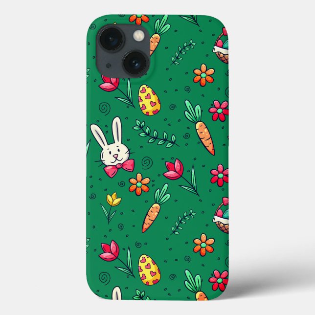 Spanisches Beispiel für grünes Ostermuster Case-Mate iPhone Hülle (Rückseite)