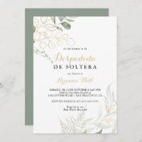 Spanisches Brautparty in Goldblättern