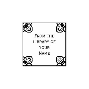 Spanisches Buchzeichen Gummistempel