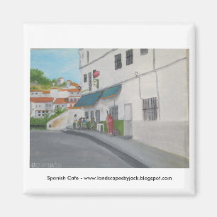 Spanisches Café - Andalusien - Gaucin Magnet