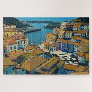 Spanisches Dorf - Cudillero Puzzle