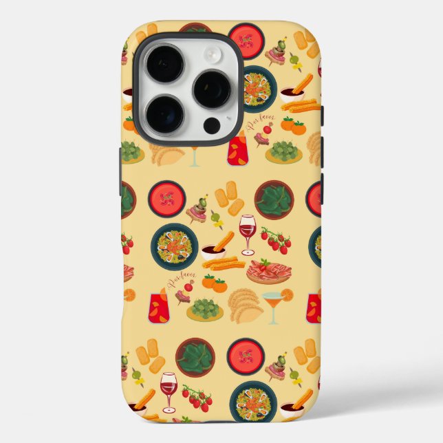 Spanisches Essen Case-Mate iPhone Hülle (Rückseite)