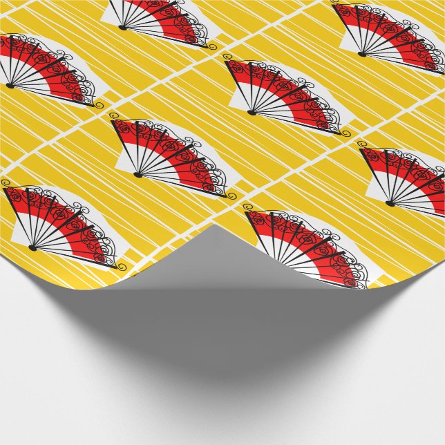 Spanisches Faltpapier für Lüfter Geschenkpapier (Ecke)