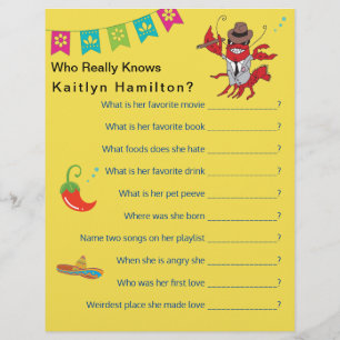 Spanisches Fiesta Baby Showroom Fragespiel