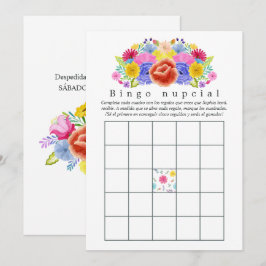 Spanisches Fiesta-Brautparty Bingo