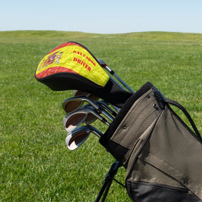 Spanisches Flaggendesign Golf Headcover (In SItu)