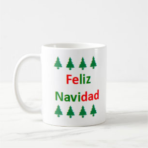 spanisches Frohe Weihnachten Kaffeetasse