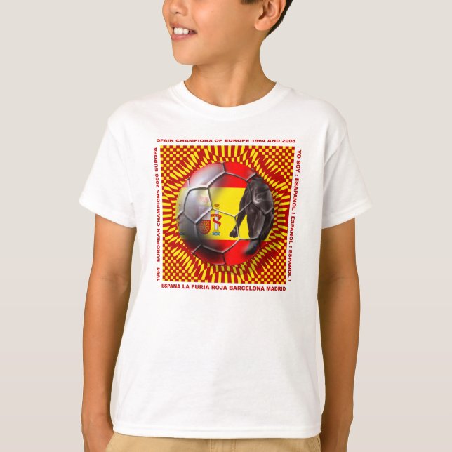 Spanisches Fußball futbol Sieger-Shirt T-Shirt (Vorderseite)
