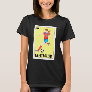 Spanisches Fußballdesign Mexican Lottery La Futbol T-Shirt