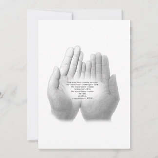 Spanisches Gebet der Treue, Grußkarte Dankeskarte