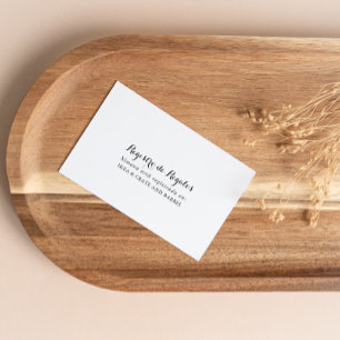 Spanisches Geschenkregister Begleitkarte