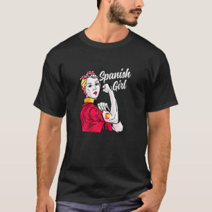 Spanisches Girl Spanien Flaggenkultur Land R T-Shirt