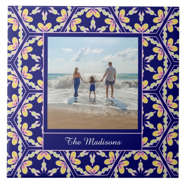 Spanisches kundenspezifisches MittelmeerFoto des Fliese (Vorderseite)