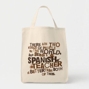 Spanisches Lehrer-Geschenk Tragetasche