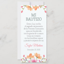 Spanisches Lesezeichen mit Niedlichen Aquarell-Blu