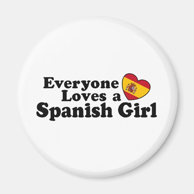 Spanisches Mädchen Magnet (Vorne)