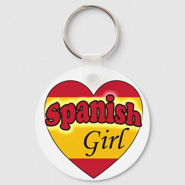 Spanisches Mädchen Schlüsselanhänger (Vorderseite)