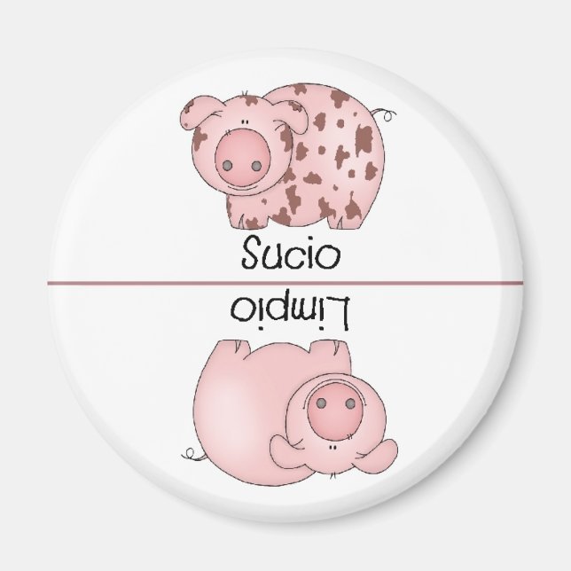 Spanisches Magnet für saubere Spülmaschine (Vorne)