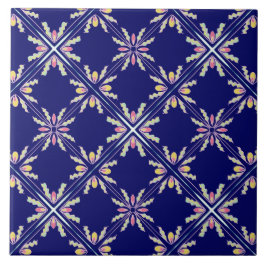 Spanisches Mittelmeerart-Indigo-Blau Fliese