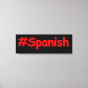 "#Spanisches " Niedliches Design. Jetzt kaufen Leinwanddruck