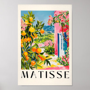 Spanisches Orangenposter, Moderne Mitte des Jahrhu Poster