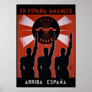Spanisches Propagandaposter des Zivilen Krieges -  Poster