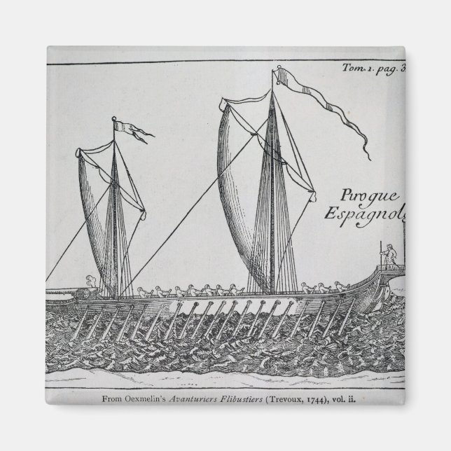 Spanisches Schiff" Magnet (Vorne)