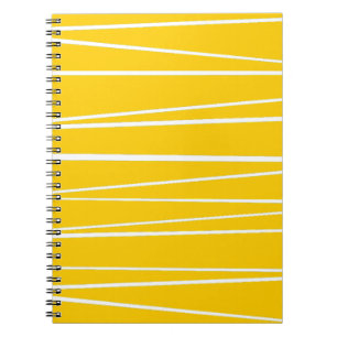 Spanisches Strip-Gelbes Notebook Notizblock
