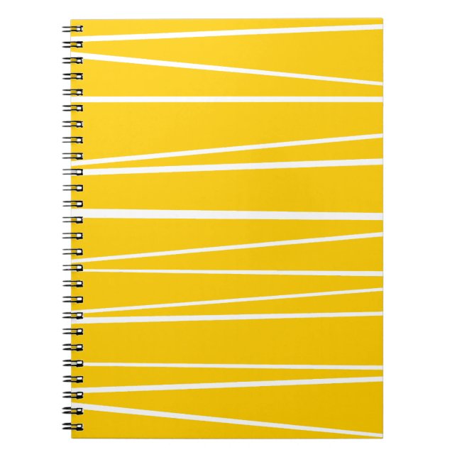 Spanisches Strip-Gelbes Notebook Notizblock (Vorderseite)