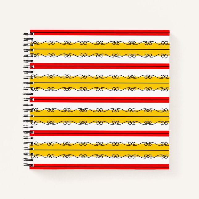 Spanisches Strip-Notebook Notizbuch (Vorderseite)