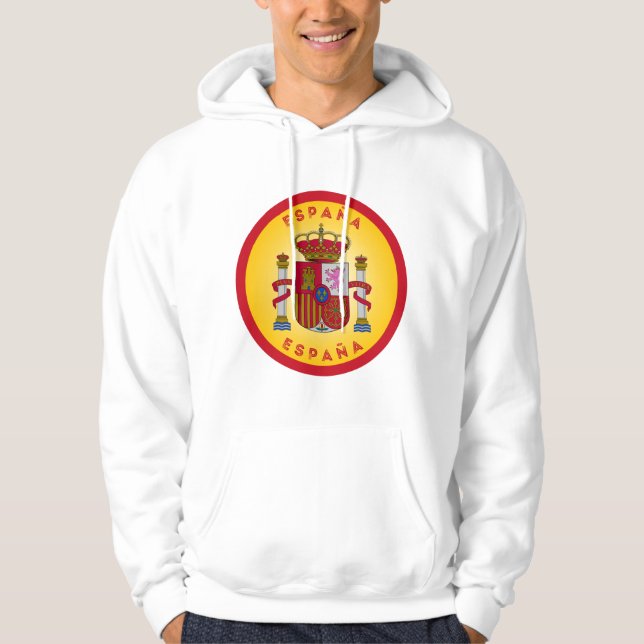 Spanisches Wappen Kreisform  Hoodie (Vorderseite)