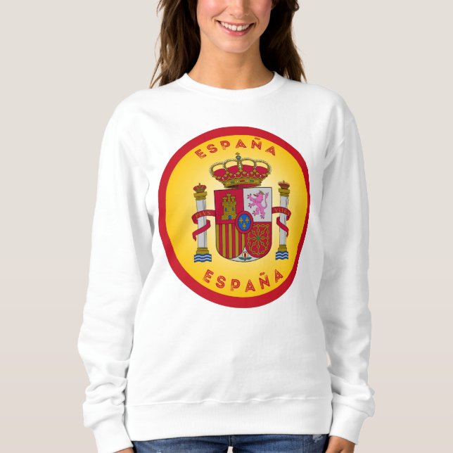 Spanisches Wappen Kreisform  Sweatshirt (Vorderseite)