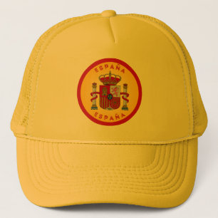 Spanisches Wappen Kreisform Truckerkappe